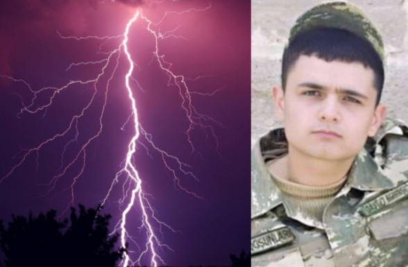 Азербайджанский солдат погиб от удара молнии